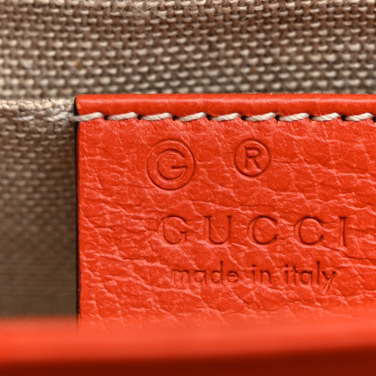 Gucci Dollar Calfskin Small Interlocking G Shoulder Bag Sun Orange 11 of 11