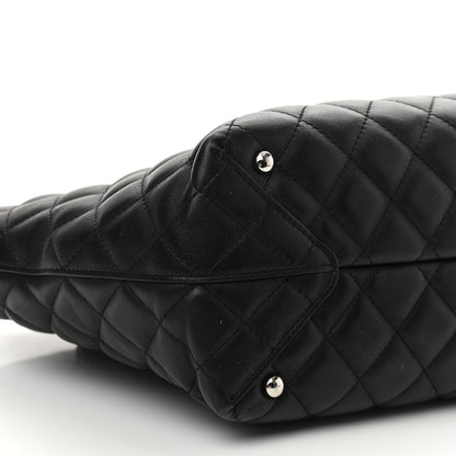 Chanel Calfskin Quilted Large Shopping Tote Black 10 of 14