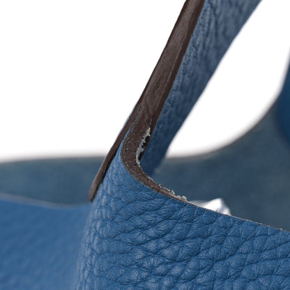 Hermes Taurillon Clemence Picotin Lock 26 GM Mykonos 11 of 12