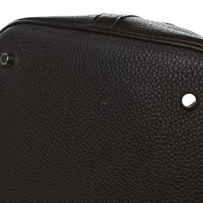Hermes Taurillon Clemence Picotin Lock TGM Chocolate 10 of 10