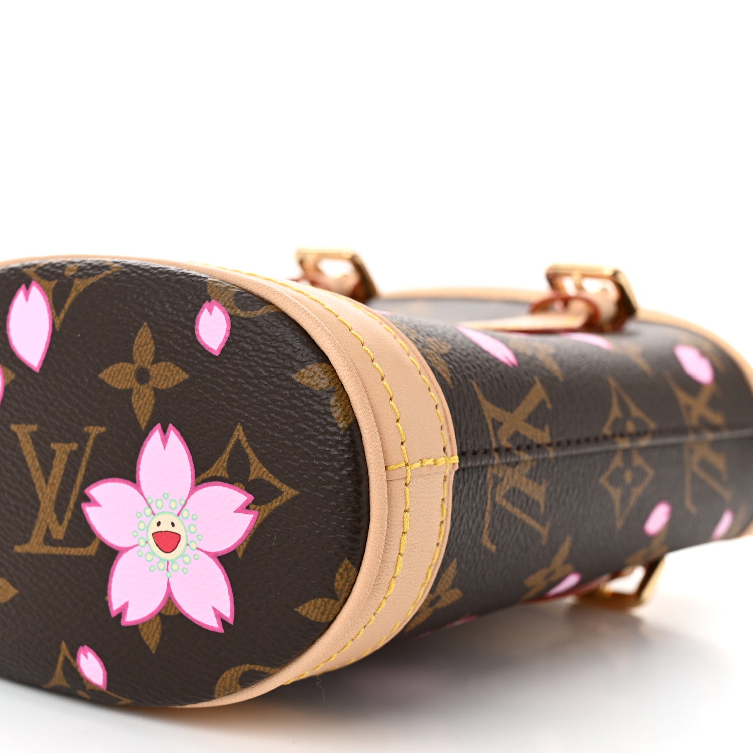 Louis Vuitton LV X TM Monogram Cherry Blossom Nano Bucket Sakura Brown 9 of 9