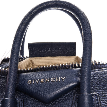 Givenchy Sugar Goatskin Mini Antigona Night Blue 7 of 10