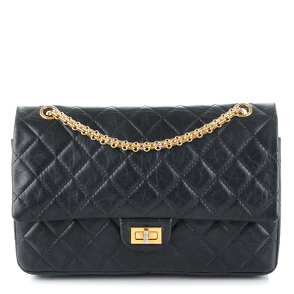 Chanel Aged Calfskin Quilted 2.55 Reissue 226 Flap Black 1 of 8