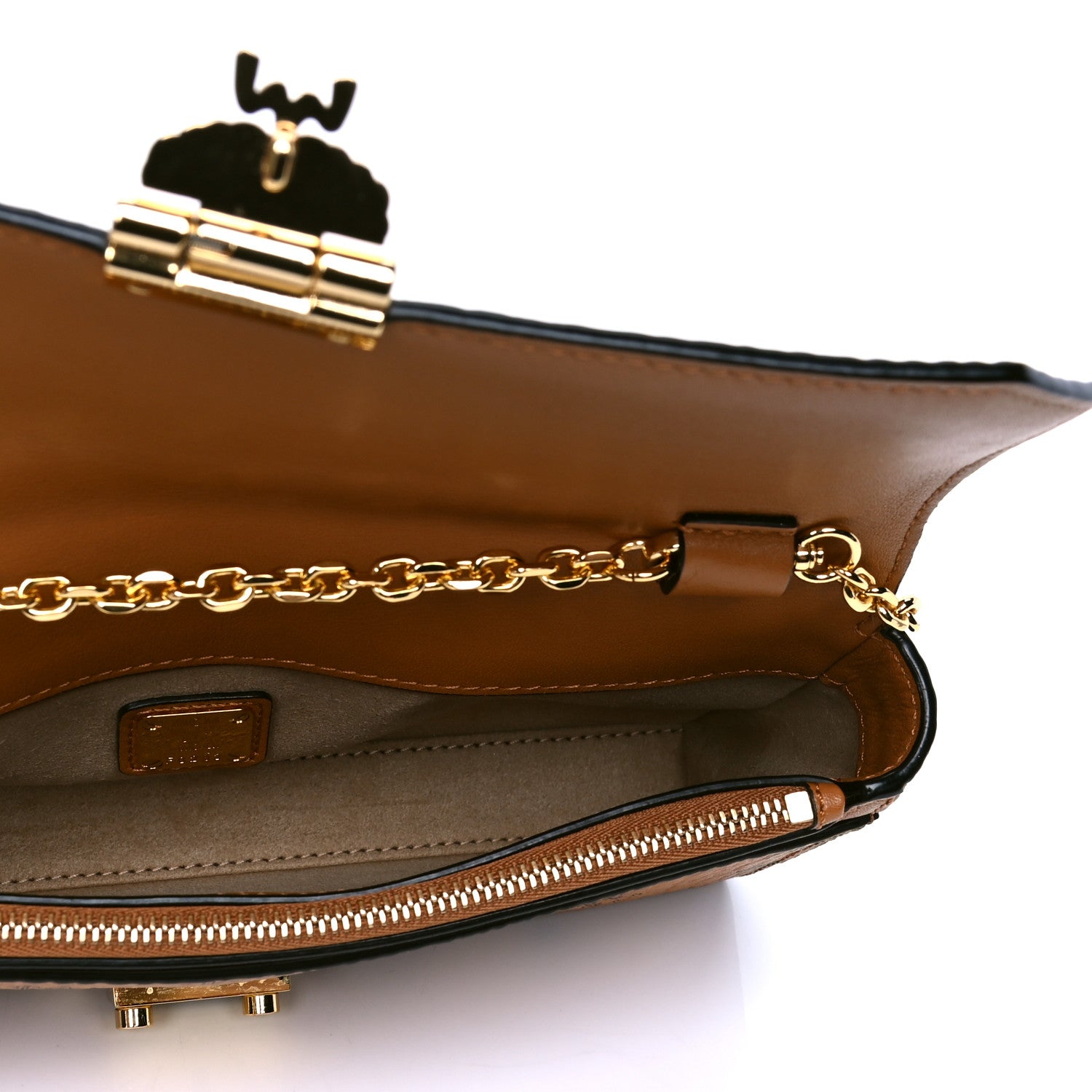 MCM Visetos Medium Patricia Wallet On Chain Cognac 4 of 4
