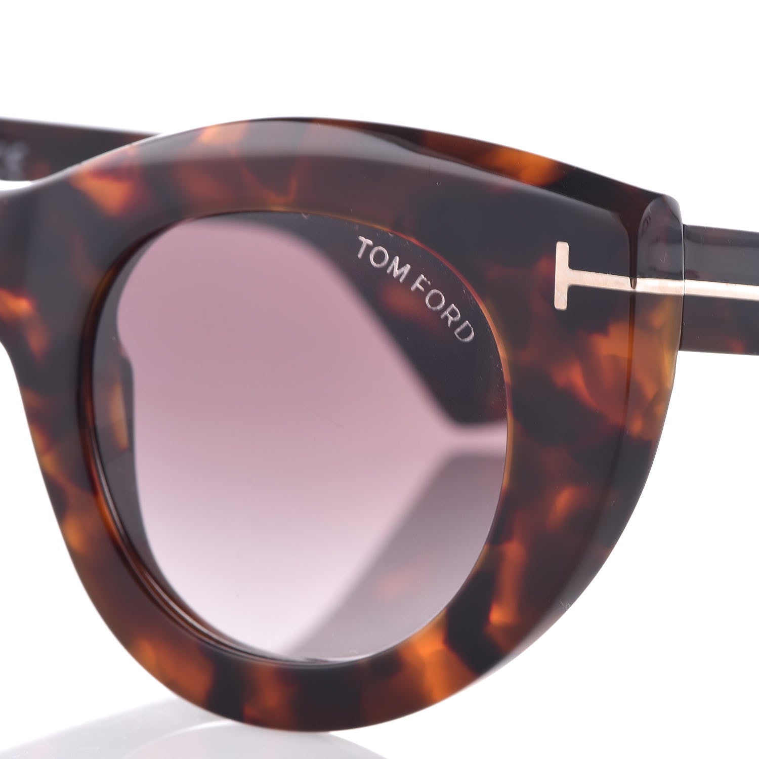Tom Ford Marcella Cat Eye Sunglasses TF583 Tortoise Shell 6 of 6