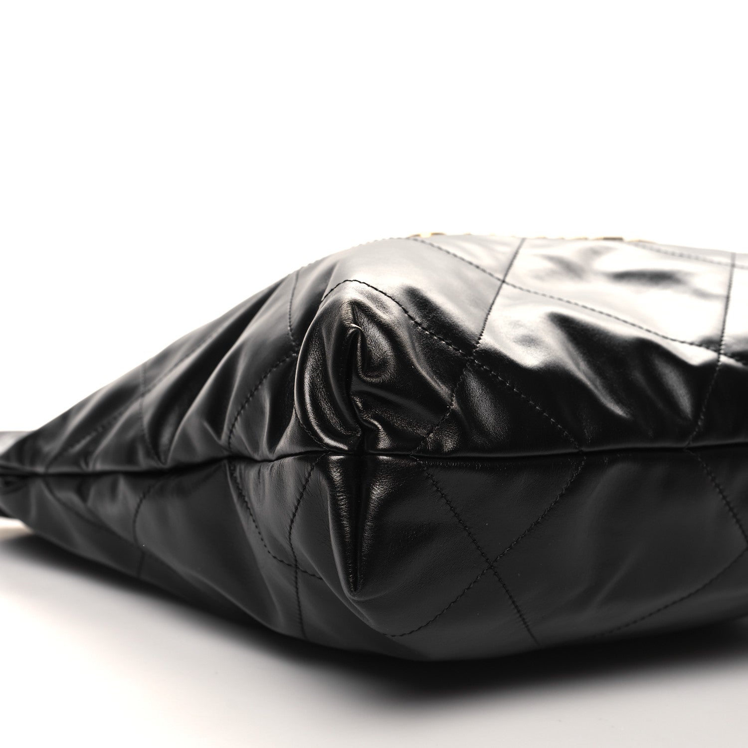 Chanel Shiny Calfskin Quilted Small Chanel 22 Black 10 of 11