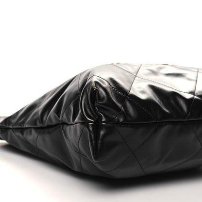 Chanel Shiny Calfskin Quilted Small Chanel 22 Black 10 of 11