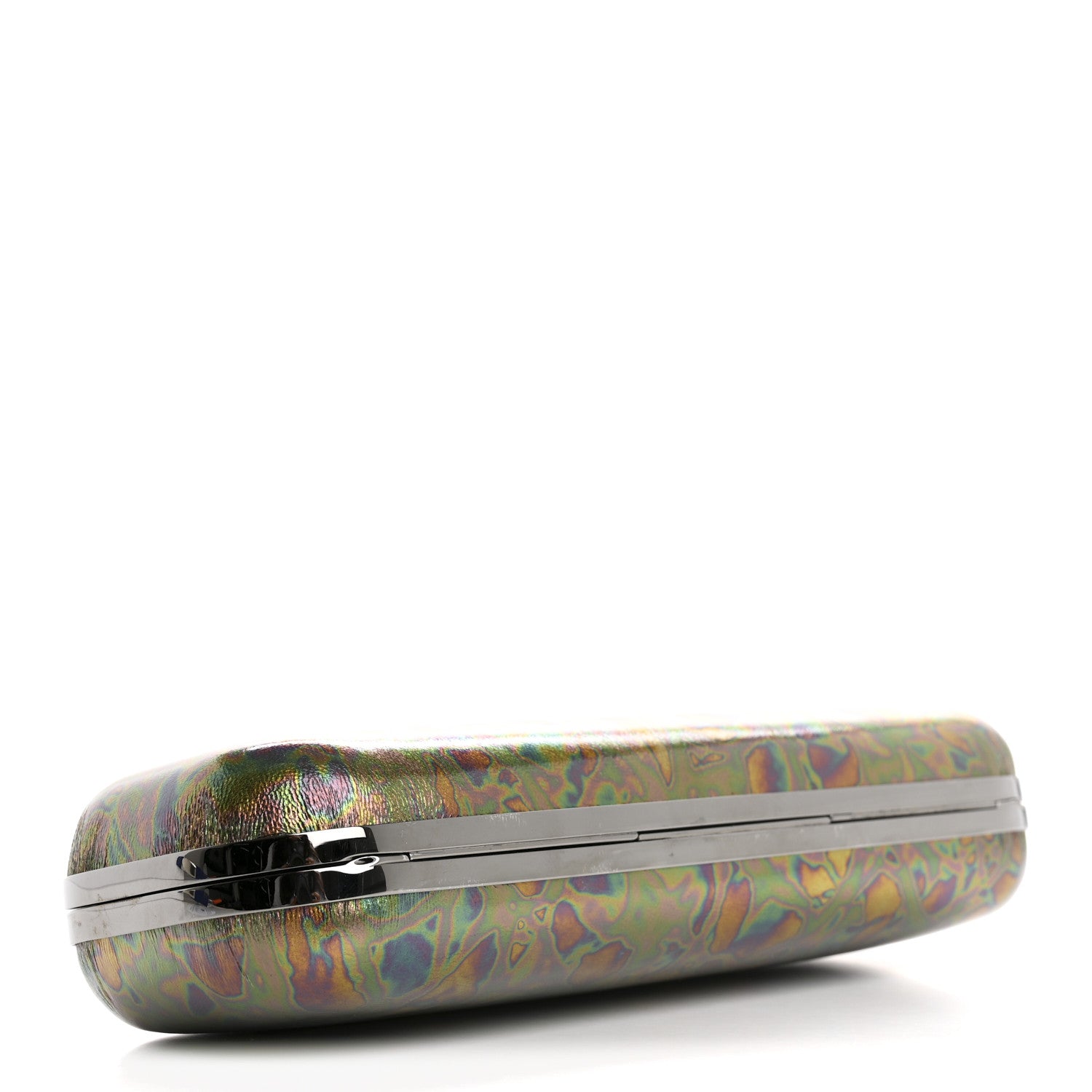 Alexander McQueen Lambskin Oil Slick Knuckle Box Multicolor 4 of 7