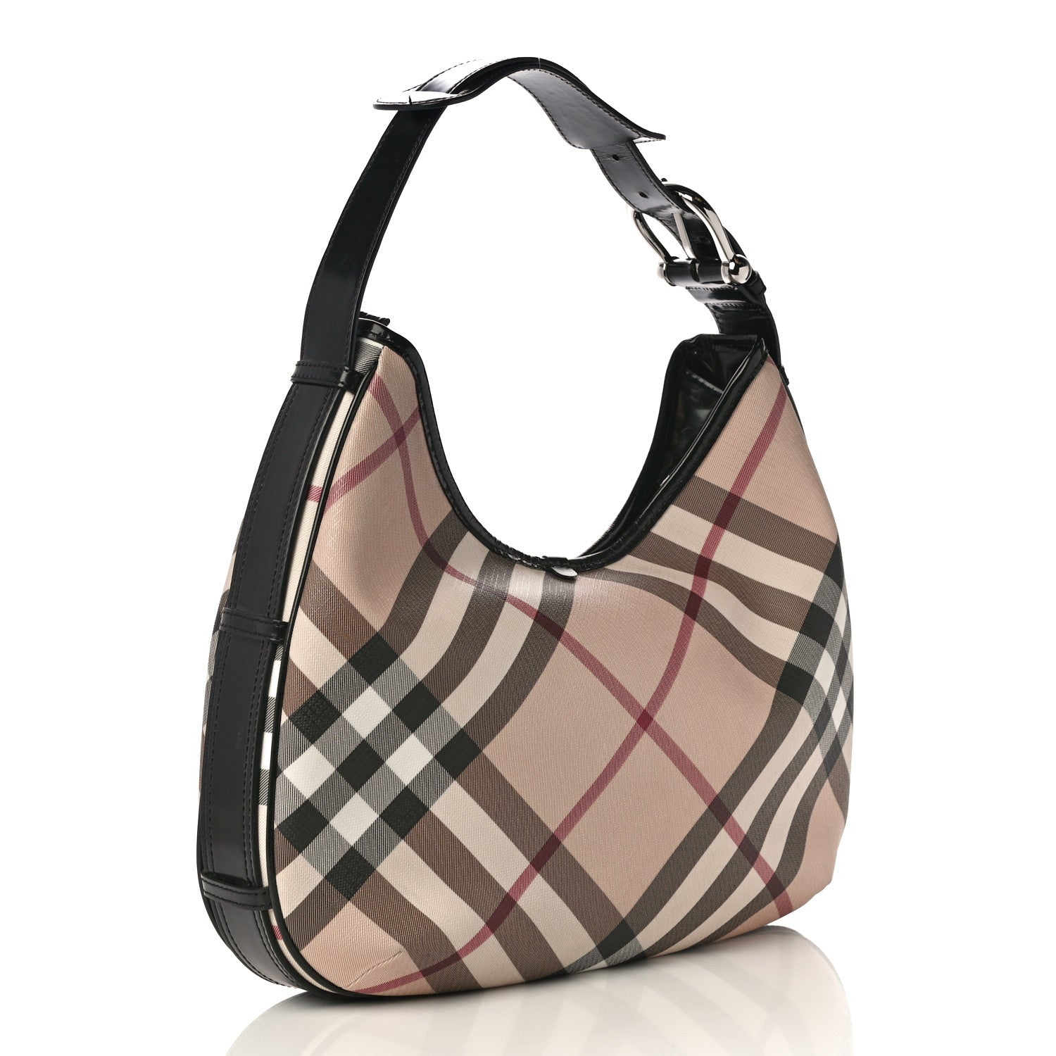 Burberry Nova Check Small Barton Hobo Black 2 of 11