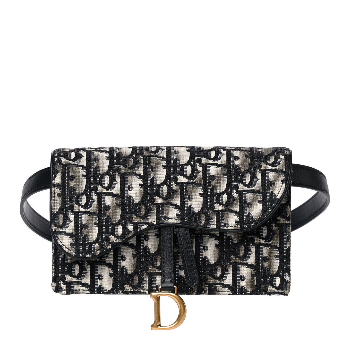 Oblique Saddle Belt Bag Blue