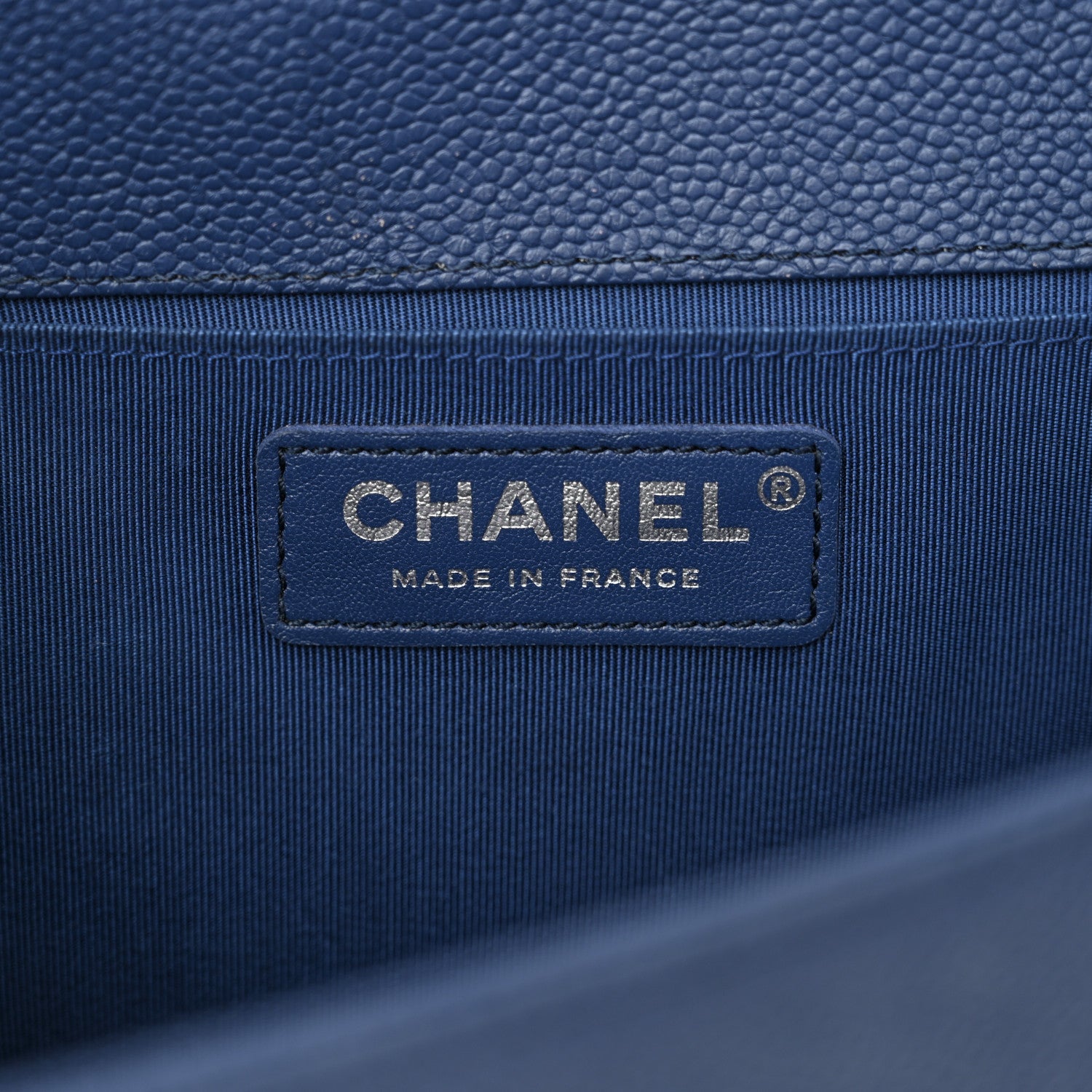 Chanel Iridescent Caviar Quilted Medium Boy Flap Blue 6 of 10