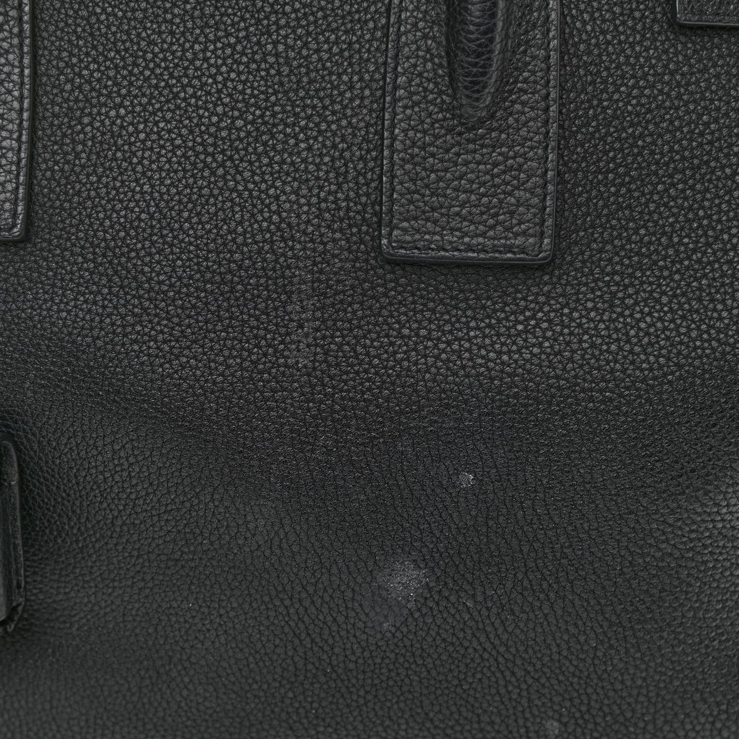 Grained Calfskin Medium Souple Sac De Jour Black
