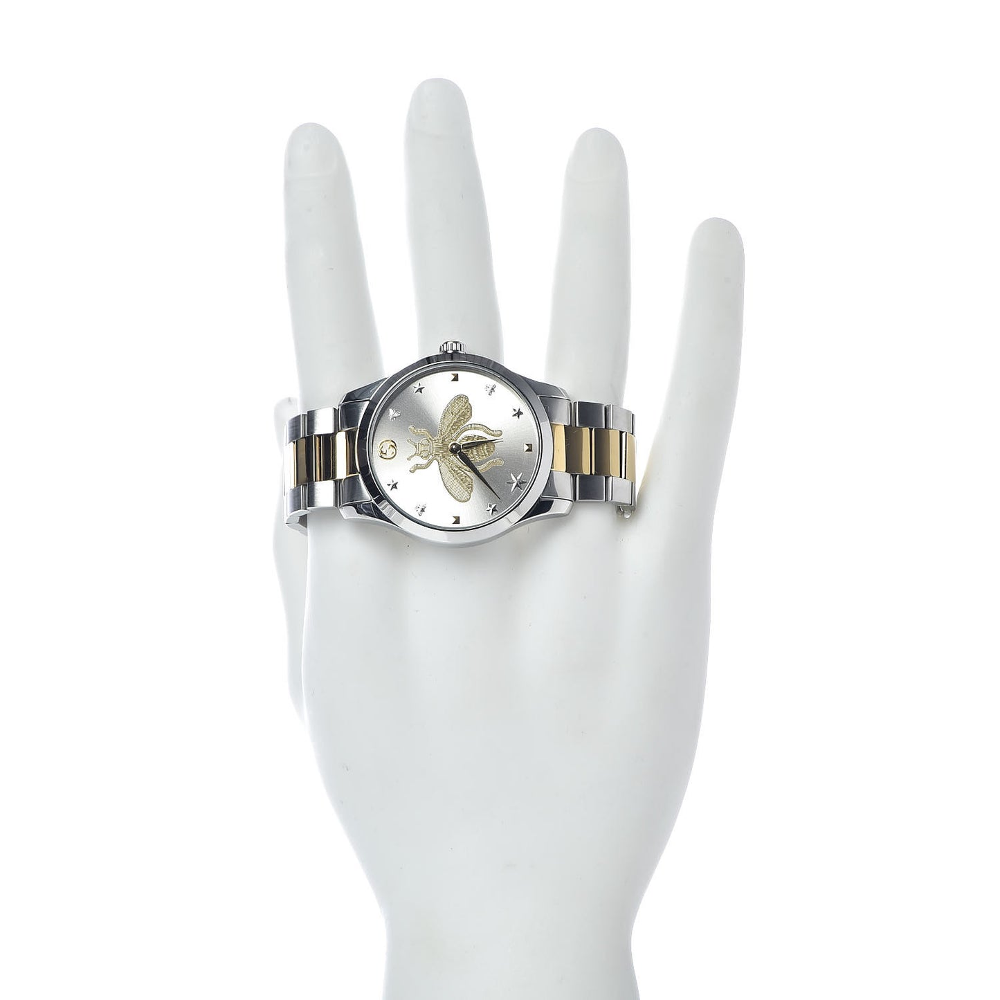 Stainless Steel 38mm G-Timeless Two Tone Bee Quartz Watch