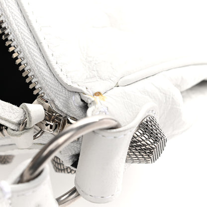 Balenciaga Agneau Arena Small Le Cagole Shoulder Bag Optic White 10 of 12