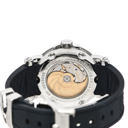 Breguet Stainless Steel Rubber 39mm Royal Marine Big Date Automatic Watch Blue 5817ST 4 of 4