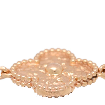 Van Cleef & Arpels 18K Yellow Gold 5 Motifs Vintage Alhambra Bracelet 3 of 4