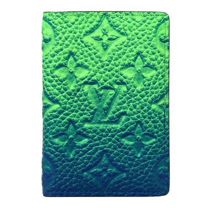 Louis Vuitton Taurillon Illusion Pocket Organizer Bleu Vert 1 of 10