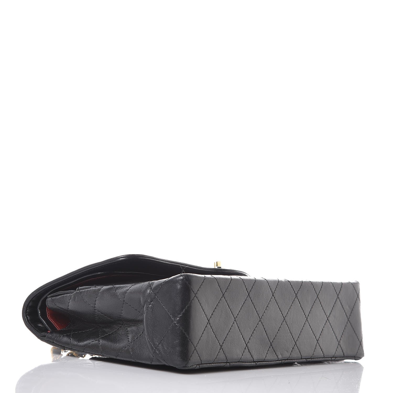 Chanel Lambskin Quilted Medium Double Flap Black 4 of 9