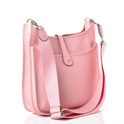 Hermes Taurillon Clemence Evelyne III GM Rose Sakura 3 of 7