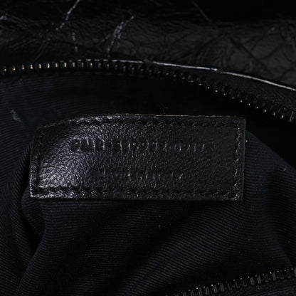 Saint Laurent Crinkled Calfskin Matelasse Monogram Niki Body Bag Black 9 of 12