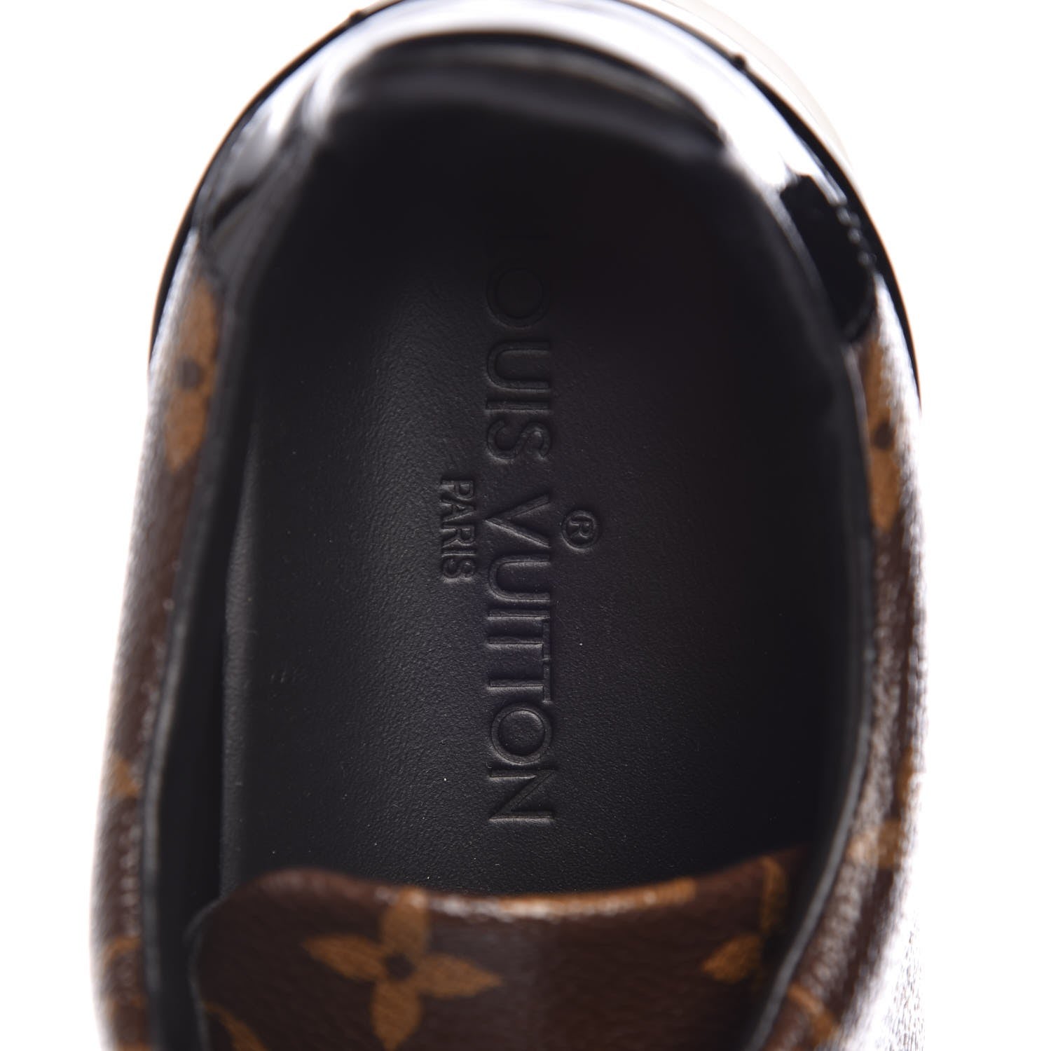 Louis Vuitton Patent Monogram Frontrow Sneakers 39 10 of 12