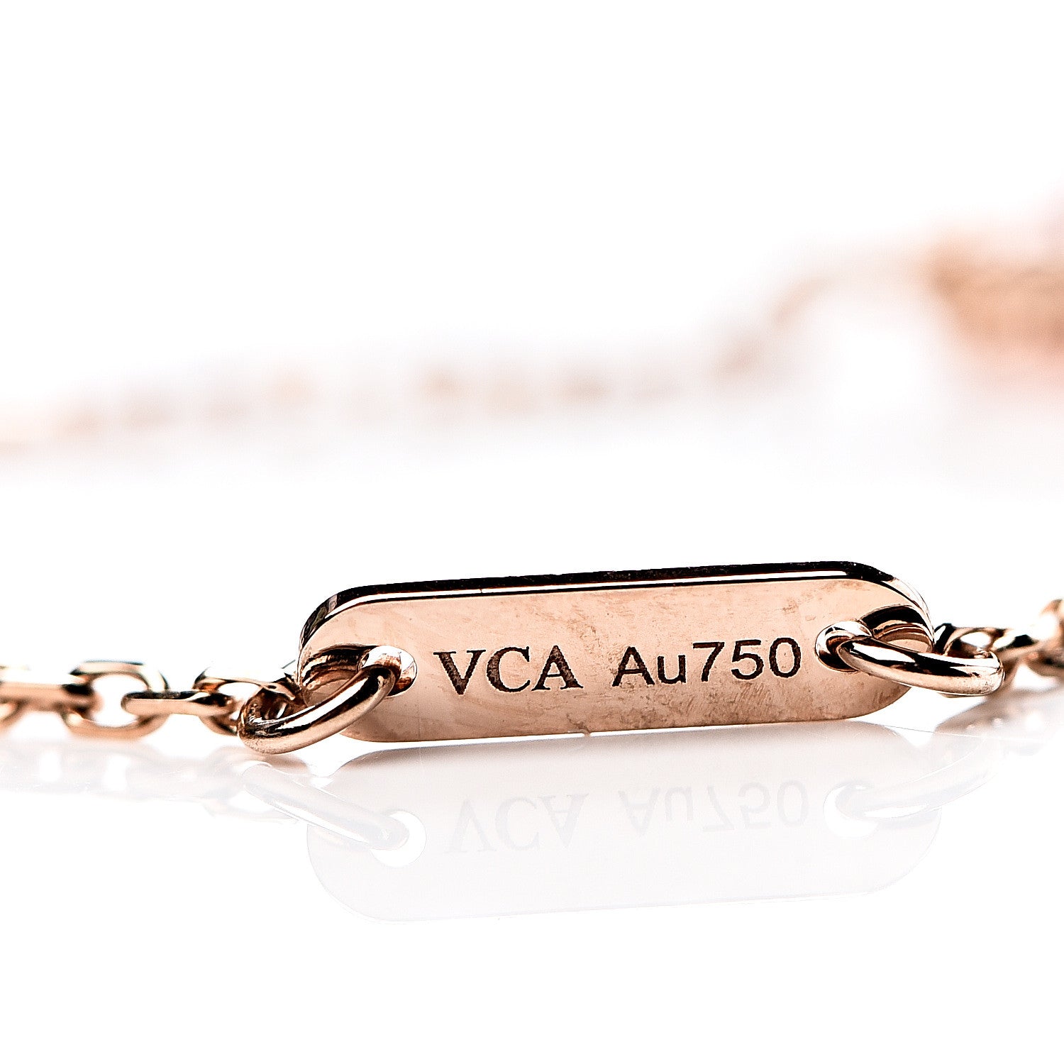Van Cleef & Arpels 18K Rose Gold Carnelian Sweet Alhambra Bracelet 5 of 7