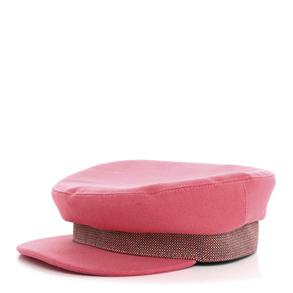 Hermes Toile De Chanvre Cotton Stretch Cavale Pop Cap 57 Rose 1 of 12
