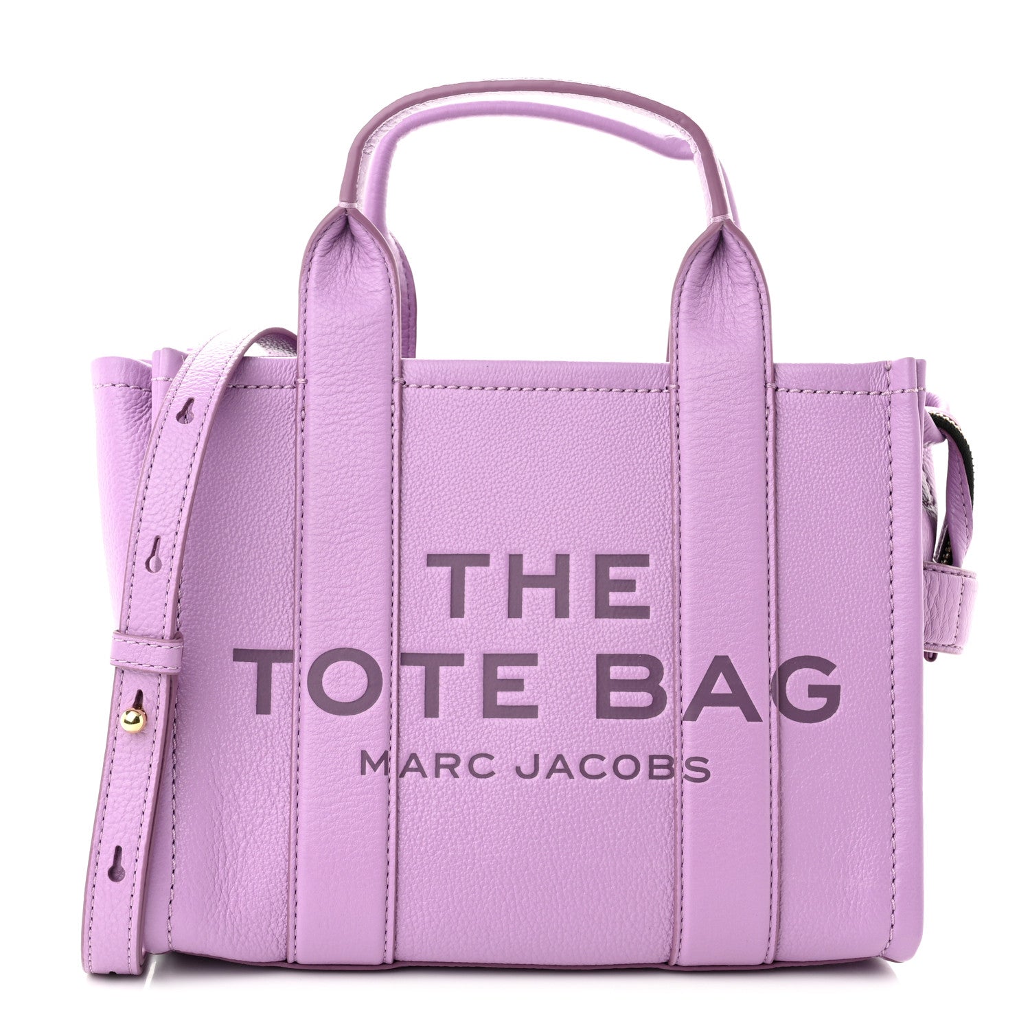 Marc Jacobs Grained Calfskin Small The Tote Bag Regal Orchid 1 of 11