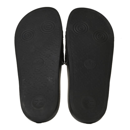 Gucci Rubber GG Monogram Perforated Womens Slide Sandals 38 Black 7 of 12