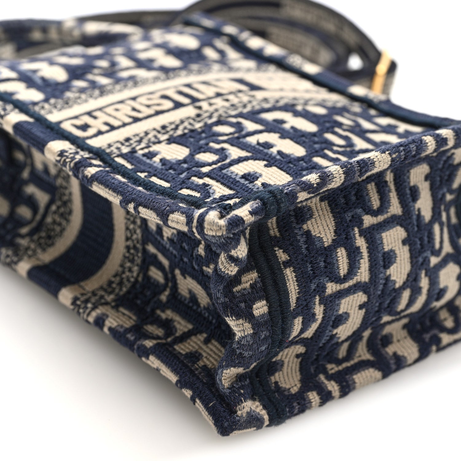 Christian Dior Oblique Mini Book Tote Phone Bag Blue 9 of 10