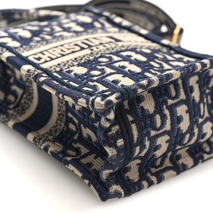 Christian Dior Oblique Mini Book Tote Phone Bag Blue 9 of 10