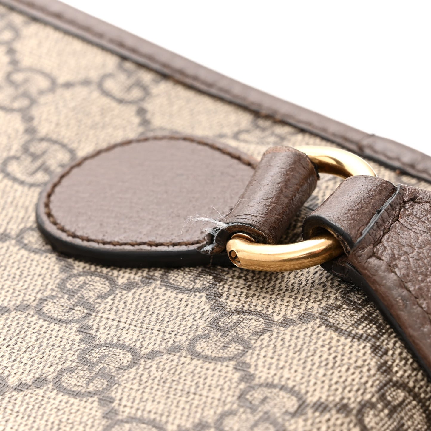 GG Supreme Monogram Web Medium Neo Vintage Flap Messenger Bag Beige New Acero