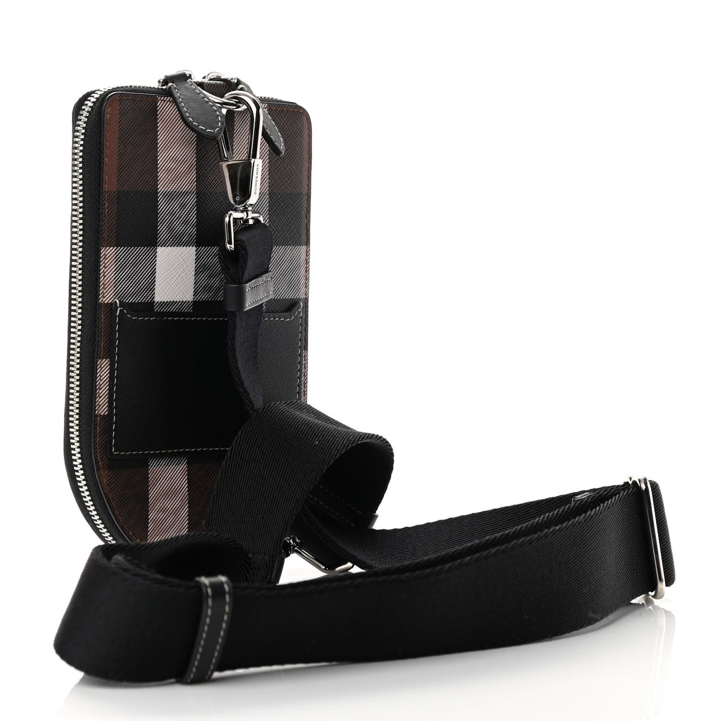 E-Canvas Giant Check Pouch Dark Birch