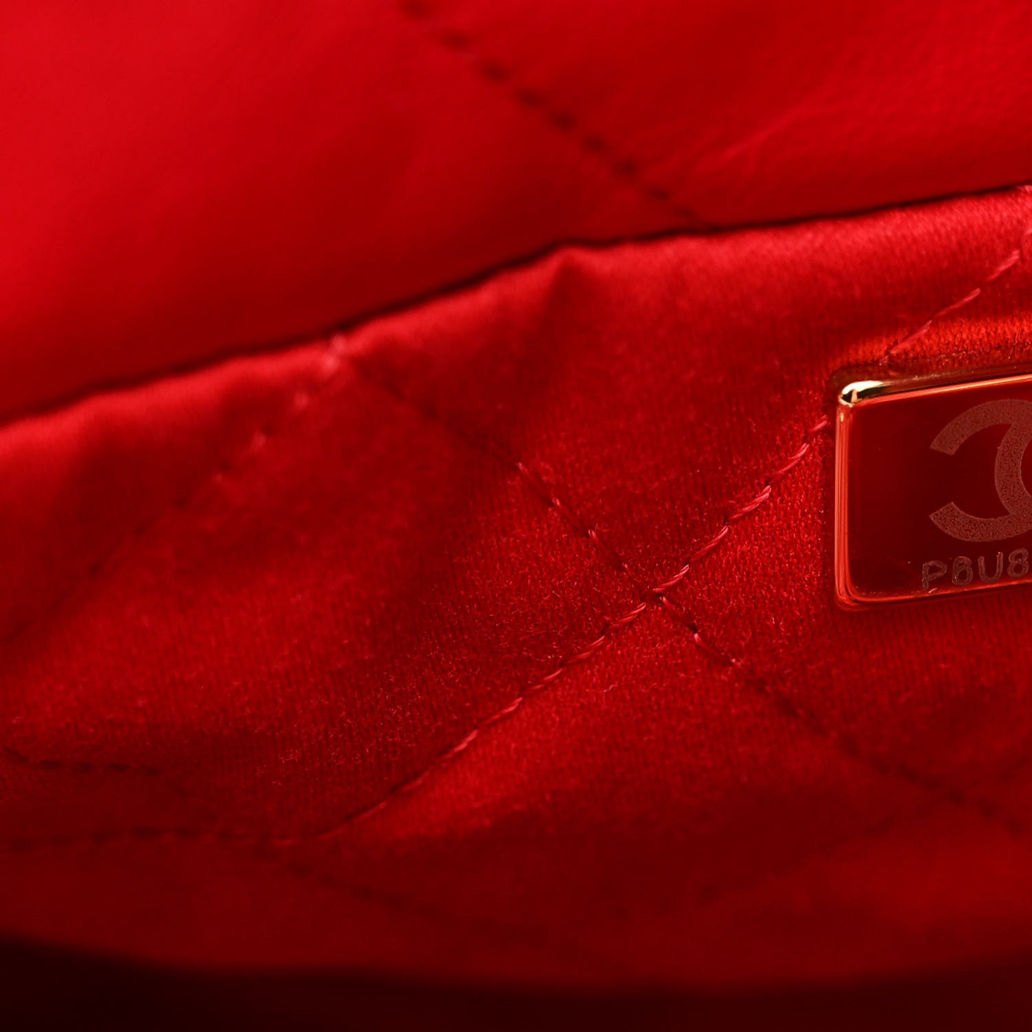 Chanel Shiny Calfskin Quilted Small Chanel 22 Red 8 of 11