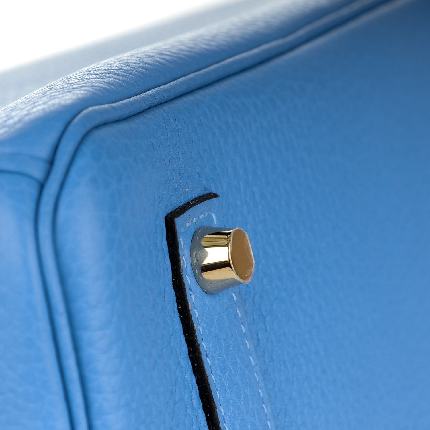 Hermes Taurillon Clemence Birkin 35 Bleu Paradis 22 of 27
