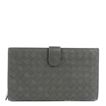 Bottega Veneta Nappa Intrecciato Continental Wallet Grey 1 of 8