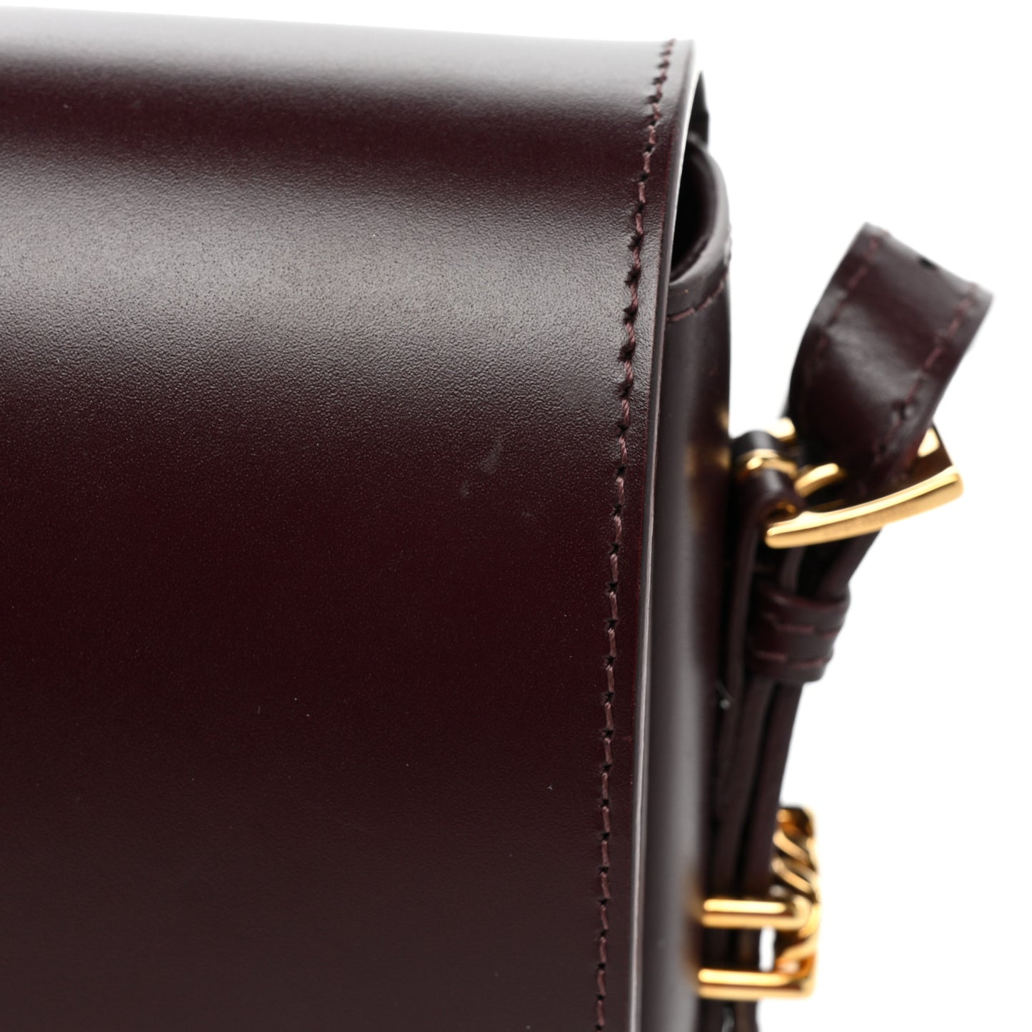 Smooth Calfskin Small Grace Bag Oxblood