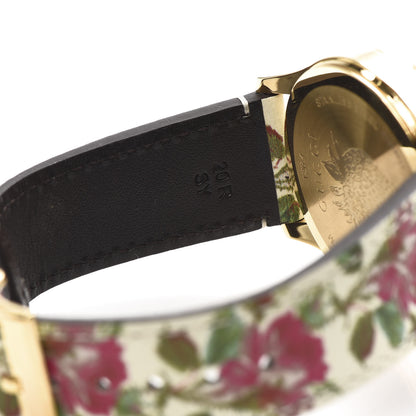 Gucci Stainless Steel Calfskin 38mm G-Timeless Floral Quartz Watch Ivory 8 of 9