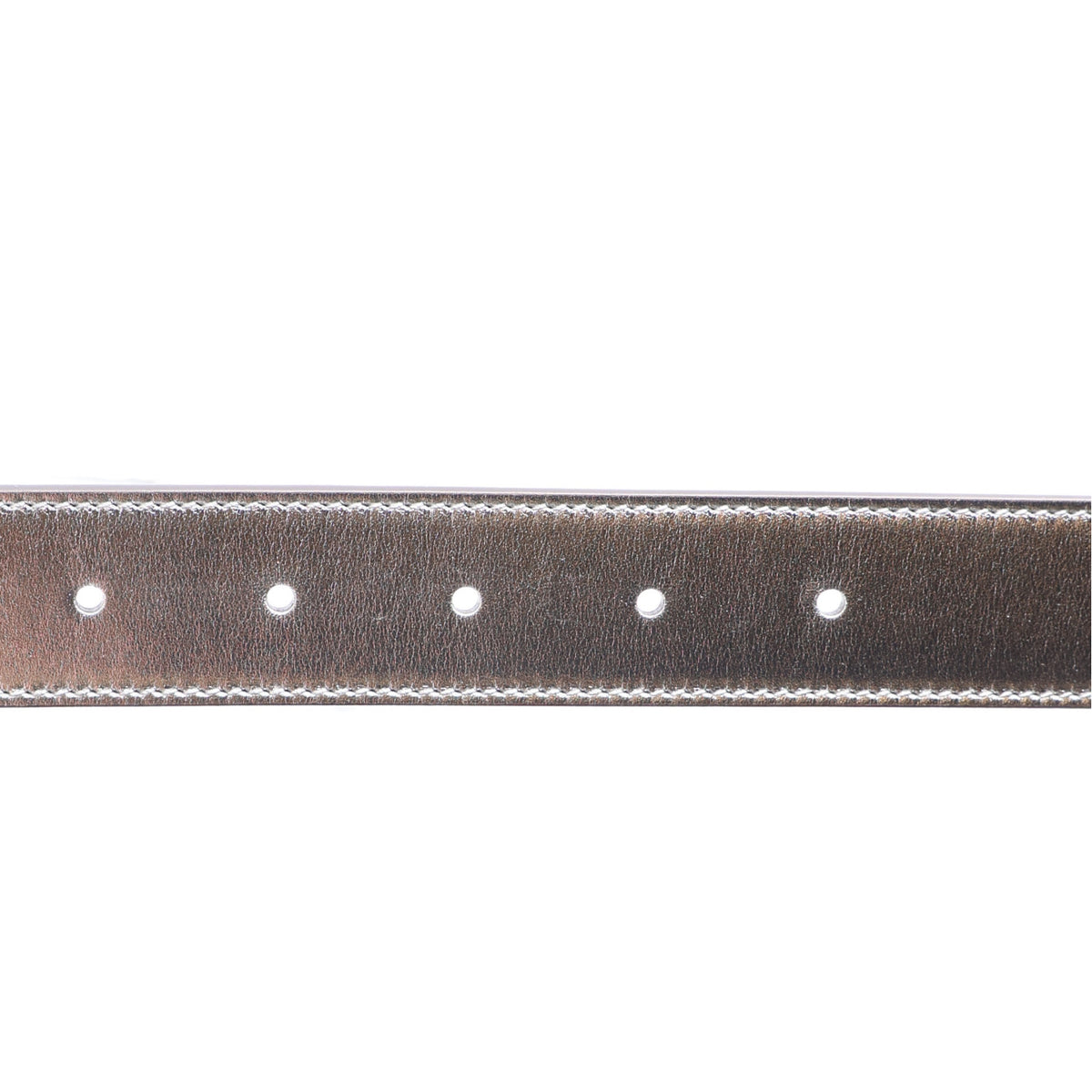 Metallic Calfskin Mirror Interlocking G 30mm Belt 100 40 Silver