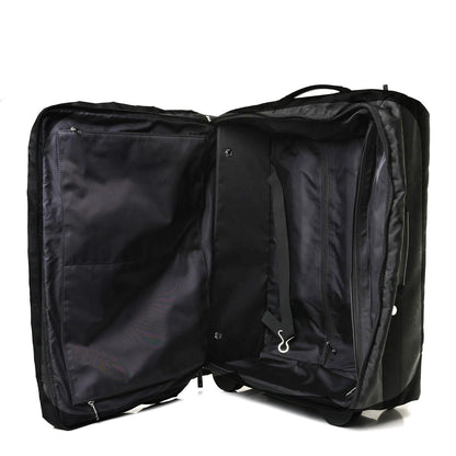 Chanel Nylon Travel Trolley Rolling Luggage Black 5 of 16