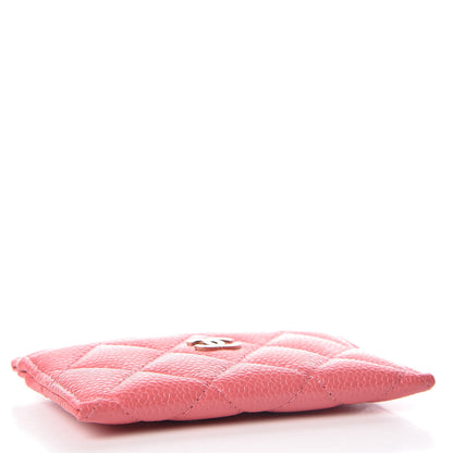 Chanel Caviar Quilted Card Holder Pink 4 of 10