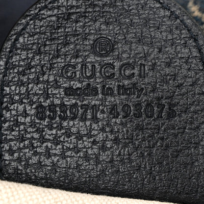 Gucci Denim GG Monogram Web Large Giglio Tote Blue 7 of 10