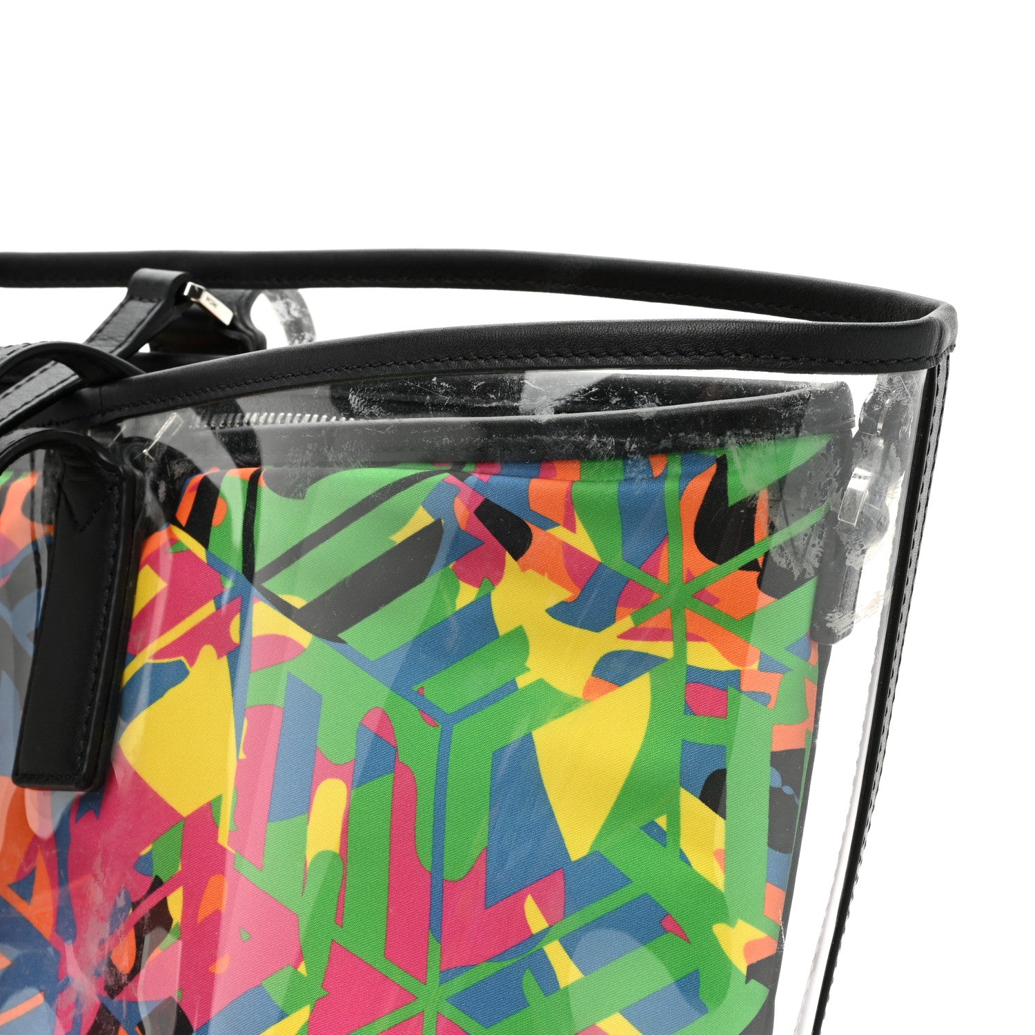 MCM PVC Medium Portuna Shopper Tote Pink Multicolor 14 of 18