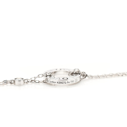 Cartier 18K White Gold Diamond LOVE Bracelet 3 of 5
