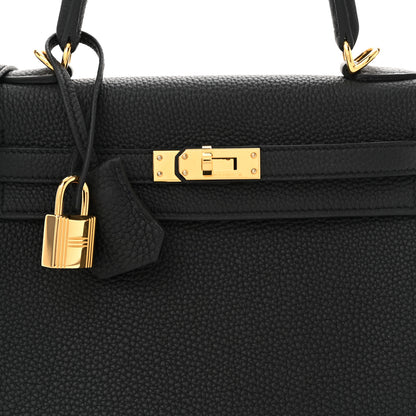 Hermes Togo Kelly Retourne 25 Black 8 of 11