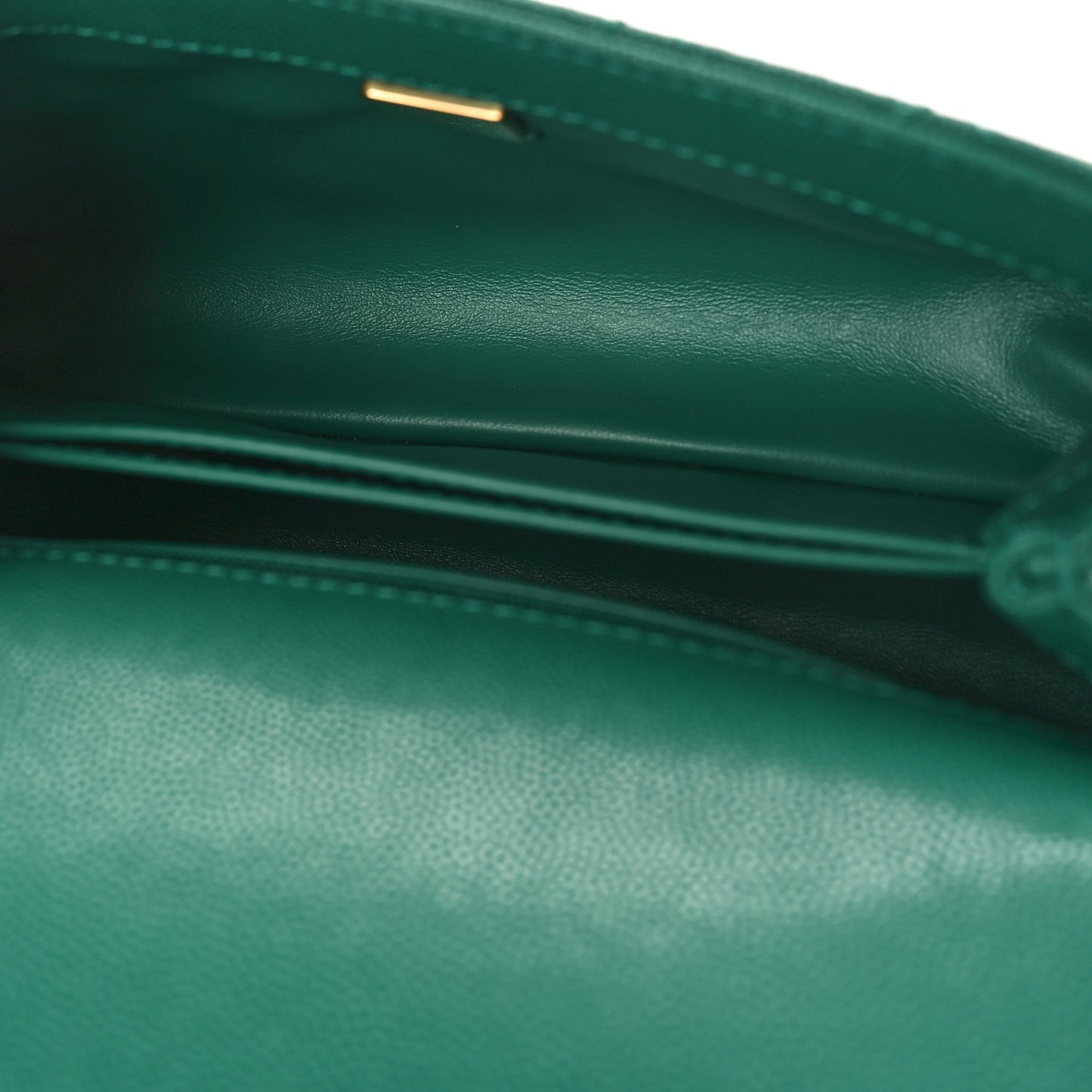 Caviar Quilted Mini Coco Handle Flap Green