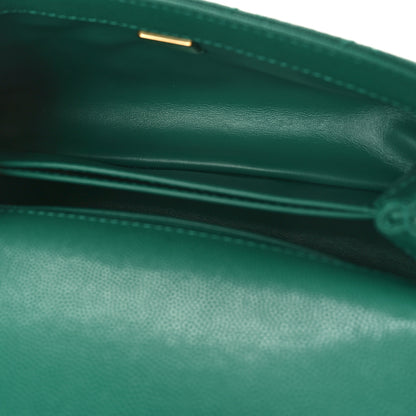 Chanel Caviar Quilted Mini Coco Handle Flap Green 5 of 9