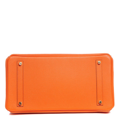 Hermes Epsom Birkin 35 Orange 6 of 28