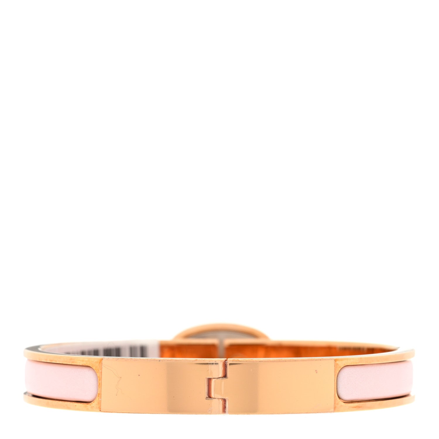 Hermes Enamel Mini Clic Chaine D'Ancre Bracelet GM Rose Candeur 2 of 3