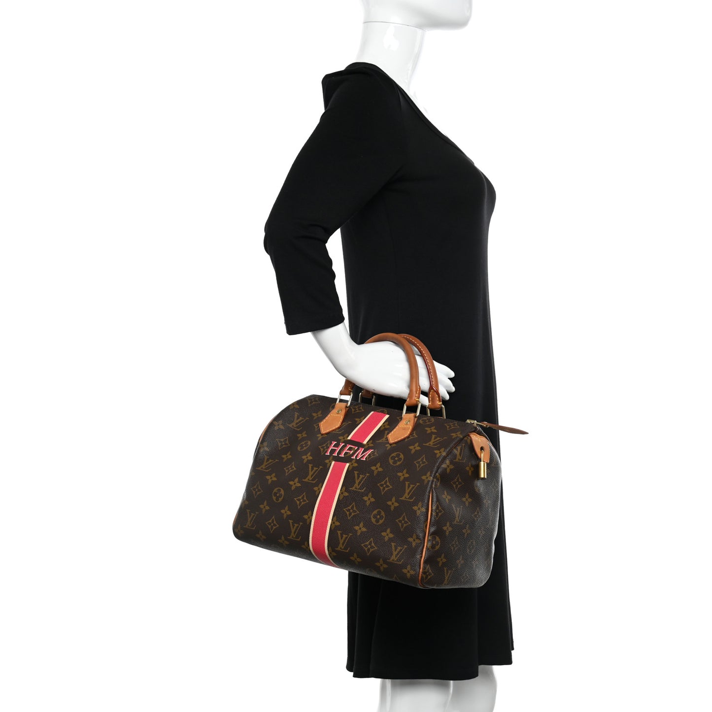 Monogram My LV Heritage Speedy 30 Fuchsia Ivory